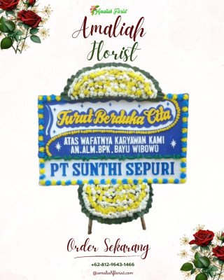 Papan Bunga Duka di Pasar Merah Timur