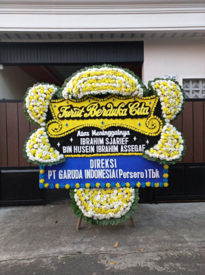 Papan Bunga Duka di Pasar Merah Timur